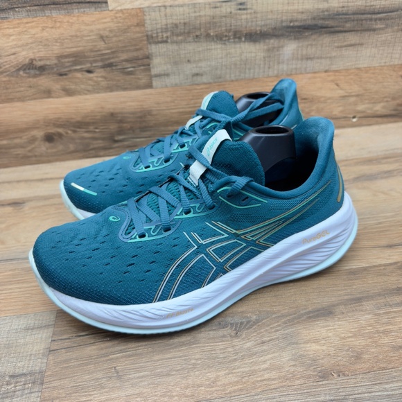 ASICS GEL-Cumulus 26 Running Shoes women size 9 Rich Teal/Pale Mint SYNT - Picture 2 of 11